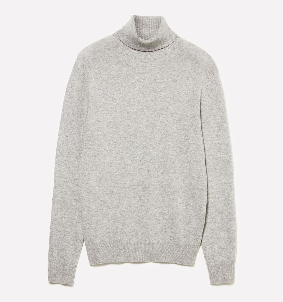 Maglia grigio regular fit con collo alto - maglie collo alto da uomo - Grigio | Sisley image number 1